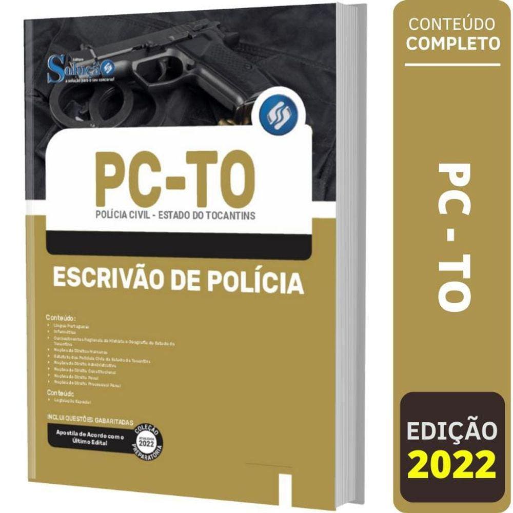 Apostila Concurso Pc To - Escrivão De Polícia