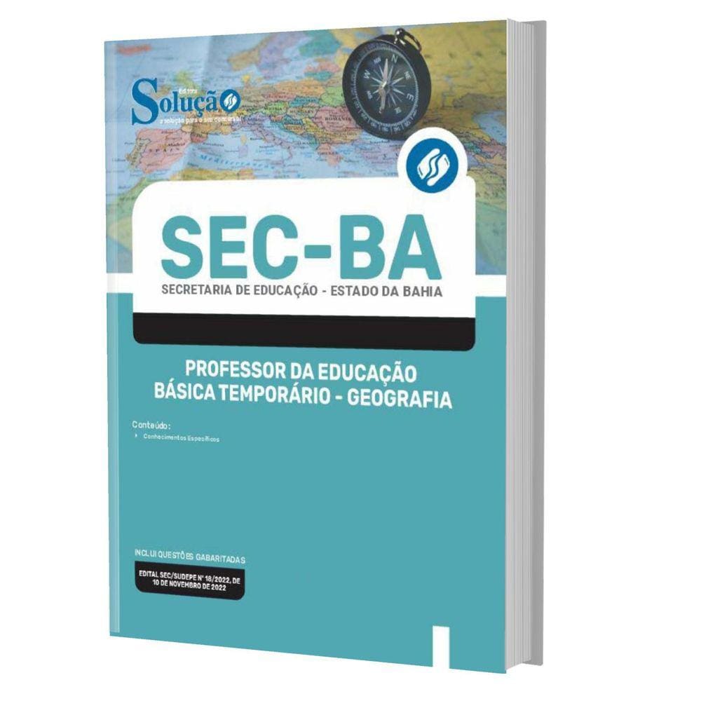 Apostila Concurso Sec Ba - Professor Temporário - Geografia