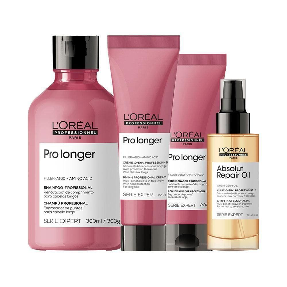 Kit L`Oréal Pro Serie Exp Pro Longer - 4 Produtos