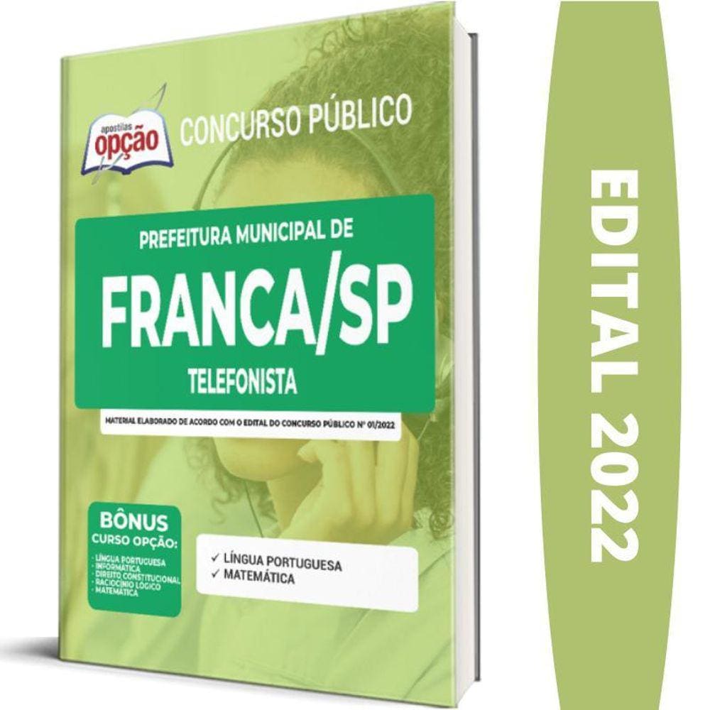 Apostila Prefeitura Franca Sp - Telefonista