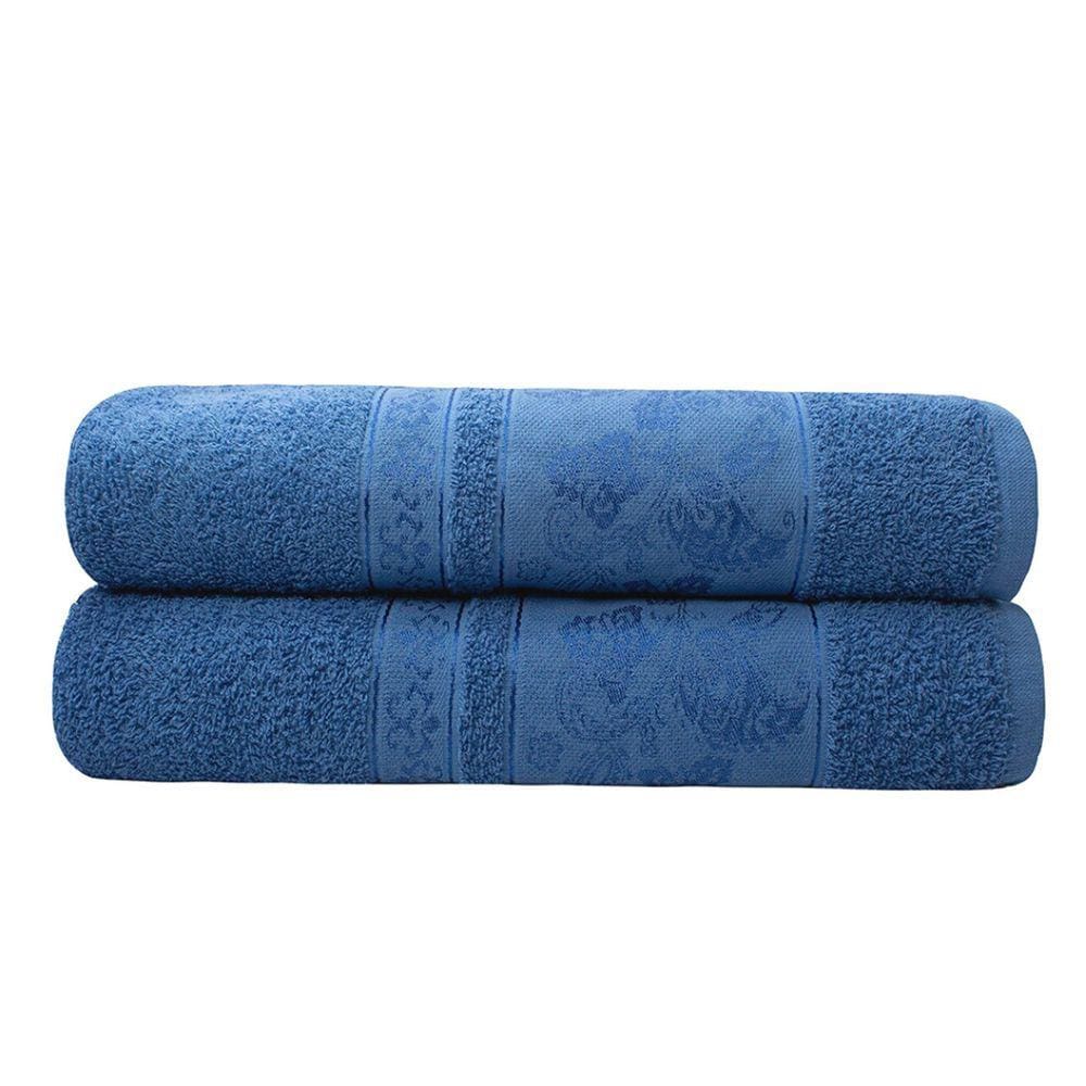 Kit 2 Toalhas De Banho Gigante Banhão Algodão Alta Absorção