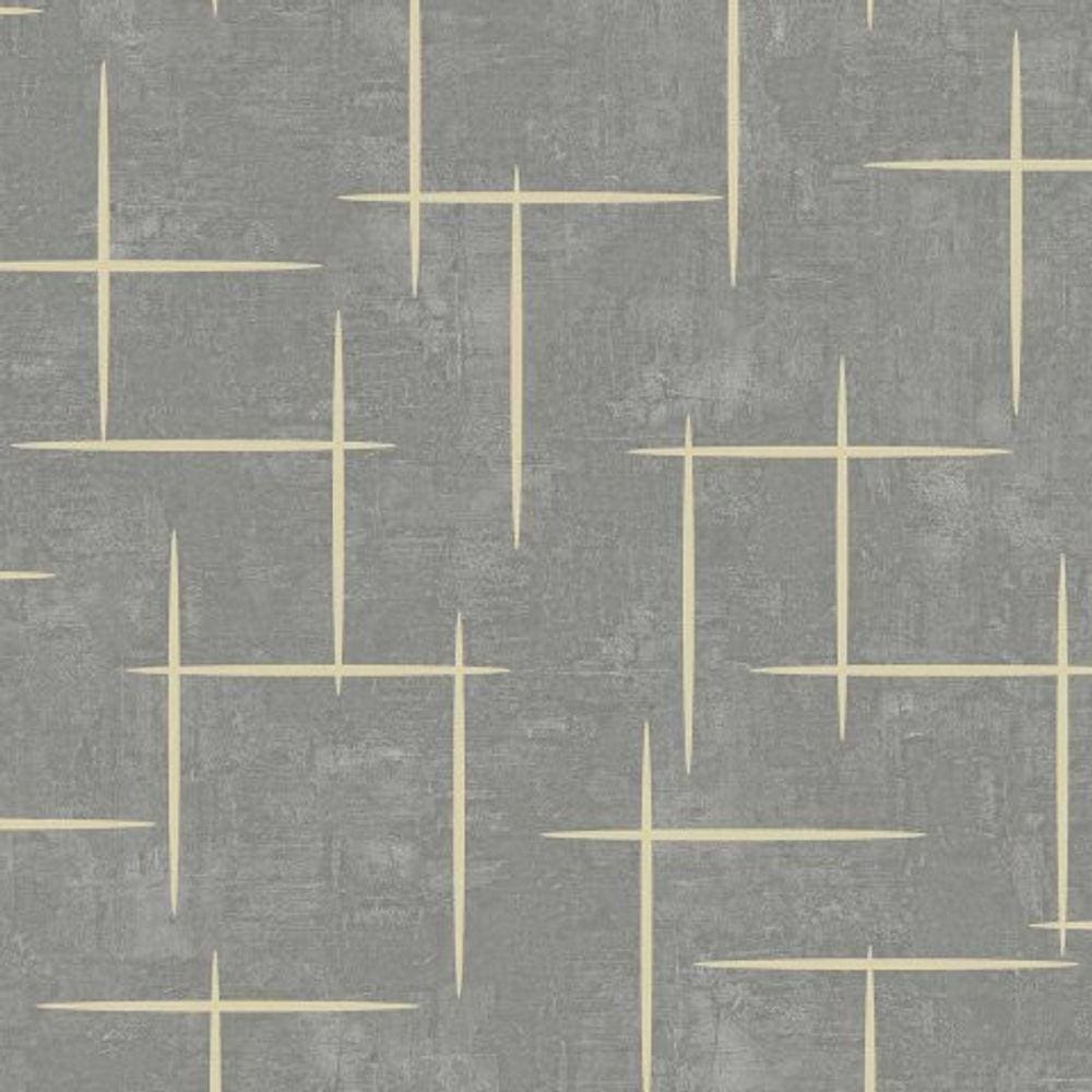 Papel de Parede Bobinex Essencial Geométrico Cinza 4312