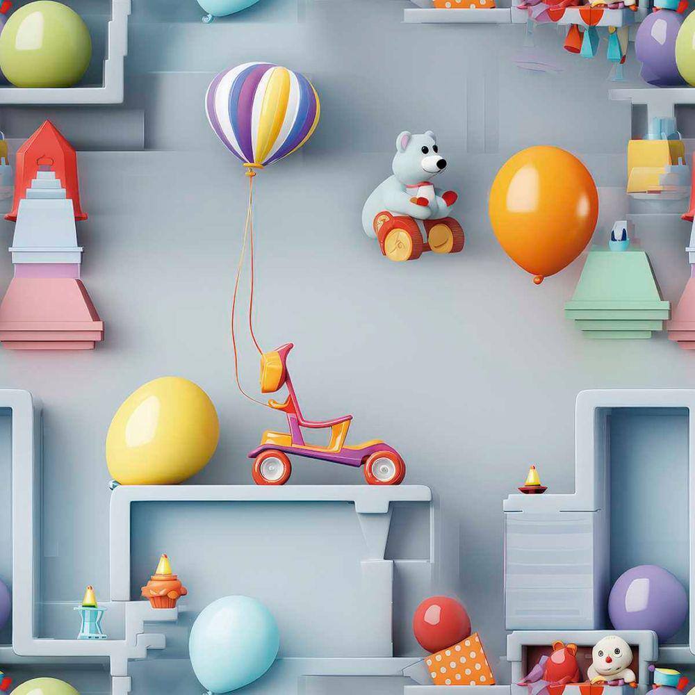 Papel de Parede Auto Adesivo Quarto Infantil Cinza decorativo Vinil Lavavel criança 3m