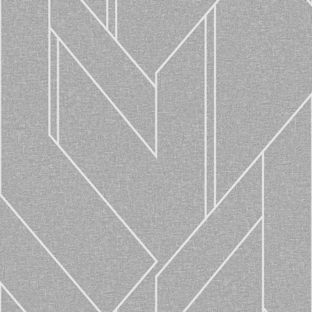 Papel de Parede Bobinex Essencial Geométrico Cinza 4308