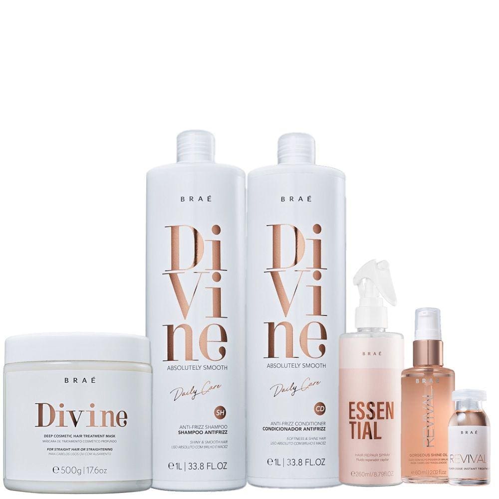 Kit Brae Divine Cabelos Danificados (6 Produtos)