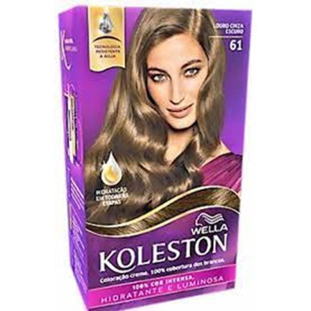 koleston kit Coloração - 61 Loiro Cinza