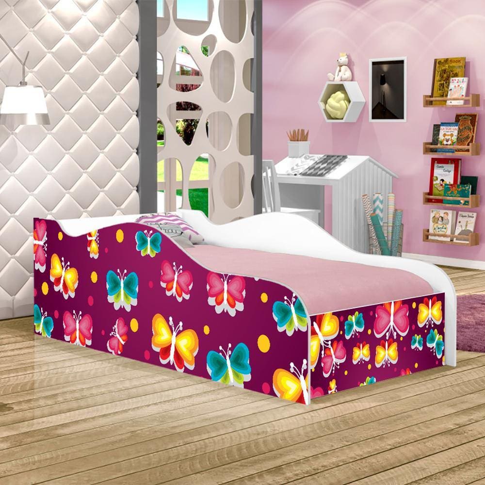Cama Fun Borboleta Solteiro