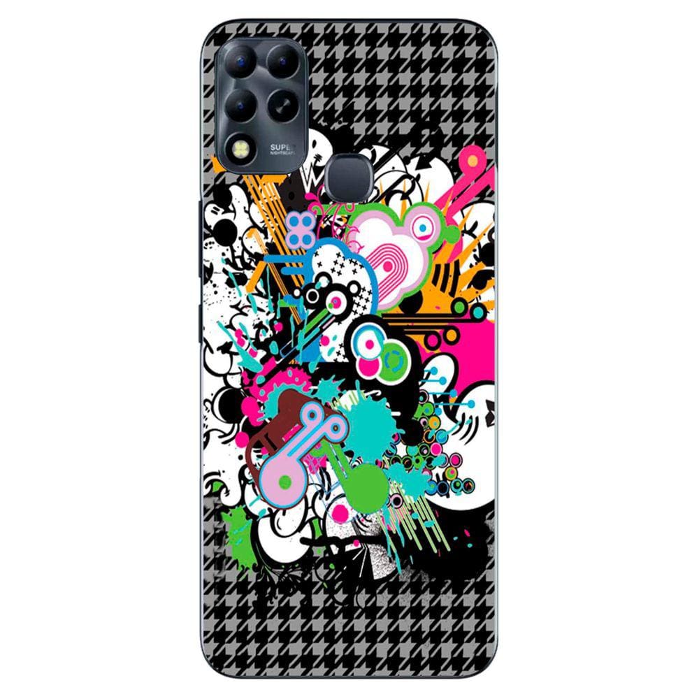 Capa Adesivo Skin022 Verso Para Infinix Hot 11 Play