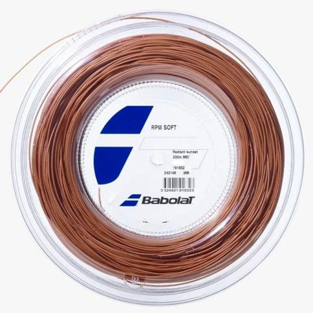 Corda para Raquete de Tênis Babolat RPM Soft Marrom 1.25