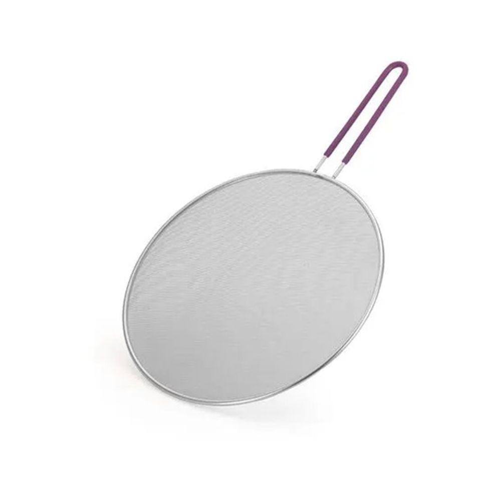 Tela Protetora Para Frituras Em Aco Inox 5961 Roxa