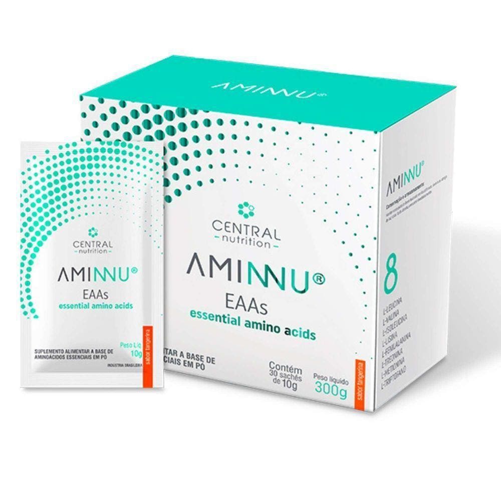 Aminnu Tangerina 30 Saches De 10g Central Nutrition