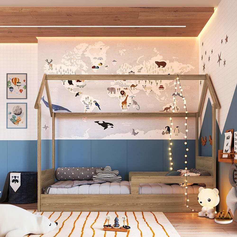 Cama Montessoriana Solteiro Oak