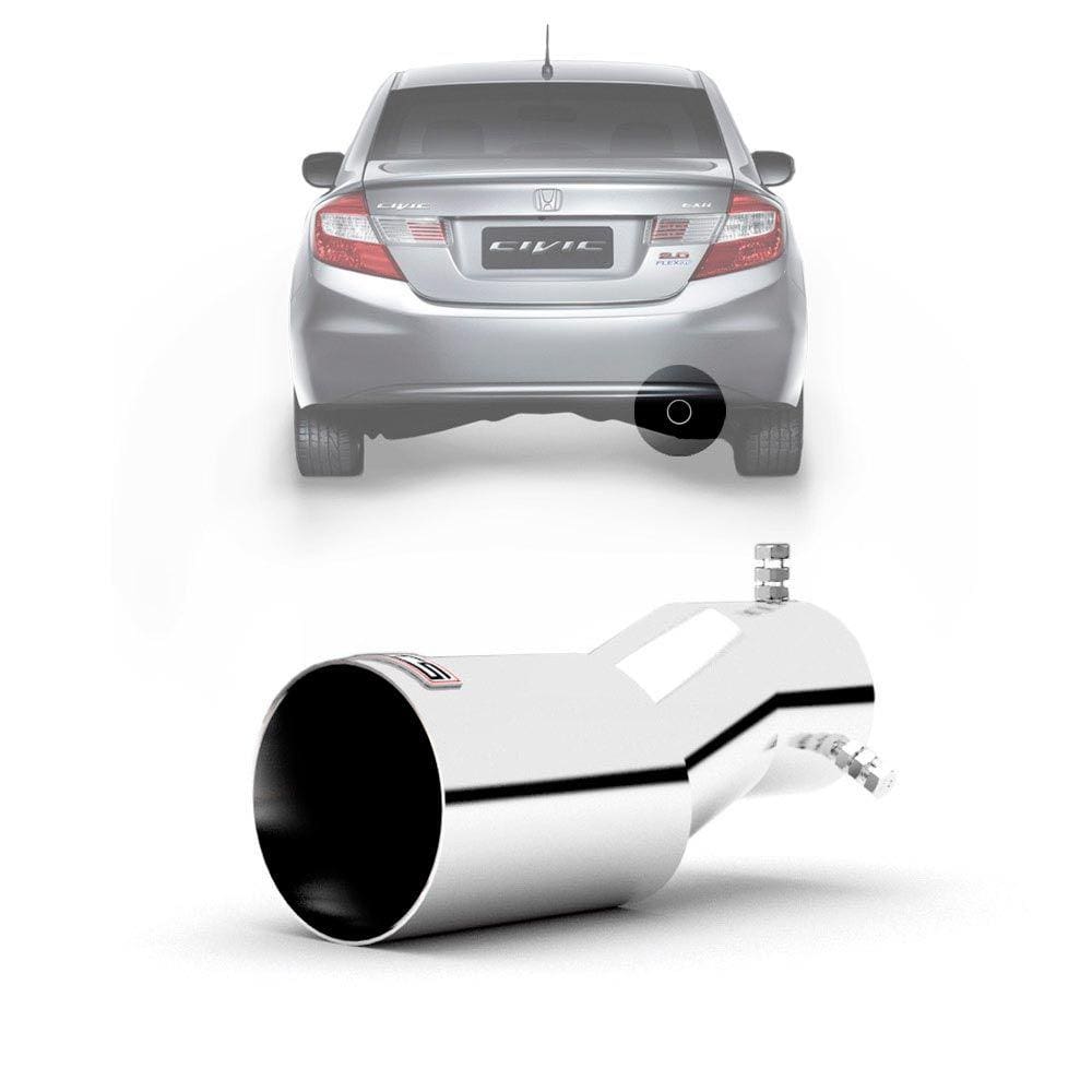 Ponteira De Escapamento Esportivo Outs Civic 2012 Até 2016 Aço Inox Special