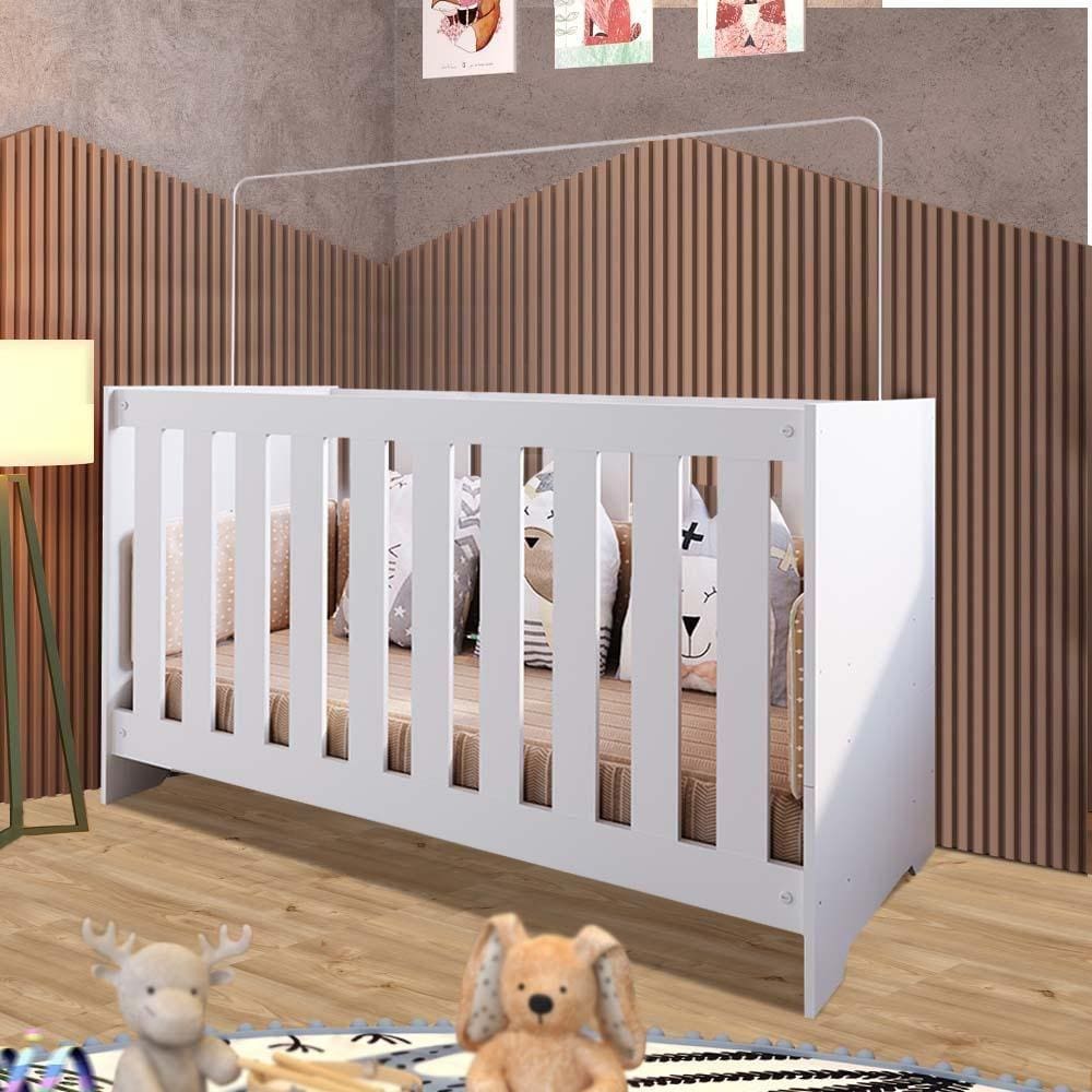 Berço Mini Cama Branco 3 em 1 - Hayes Shop JM