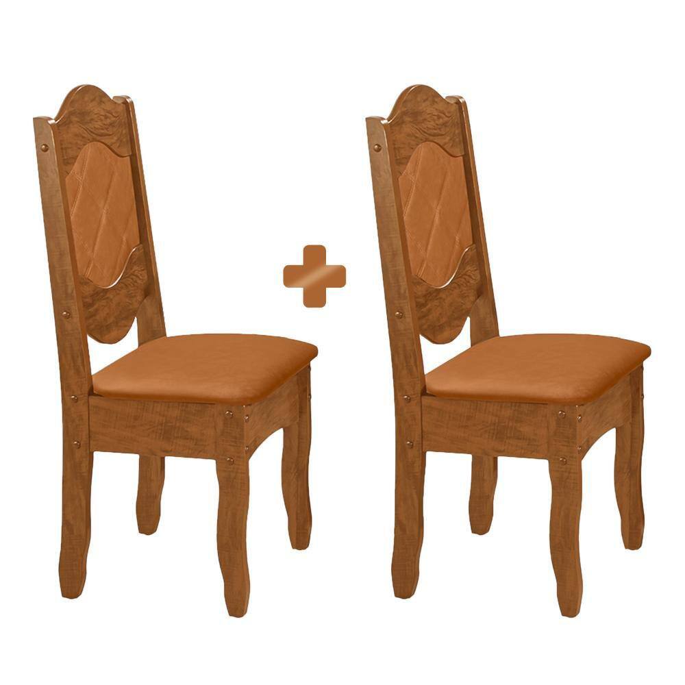 Cadeiras estofadas em material sintético