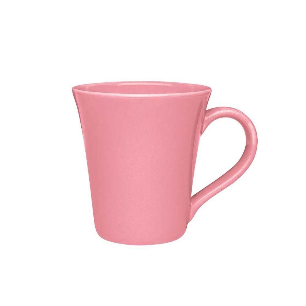 Caneca Tulipa C/ Alça 330ml Em Cerâmica Café Chá Oxford