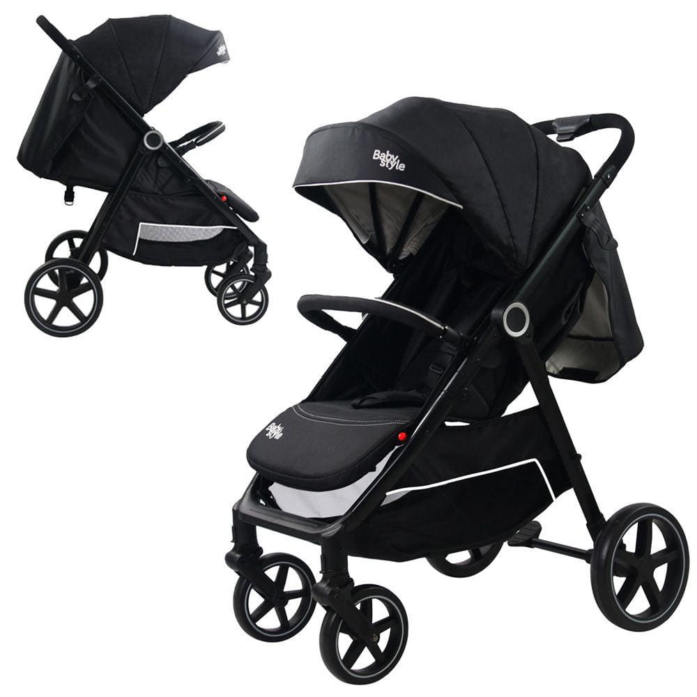 Carrinho de Bebê Passeio Assento Reclinável Proteção Solar Cesto Porta-Objetos 0-36 Meses Thunder - Baby Style