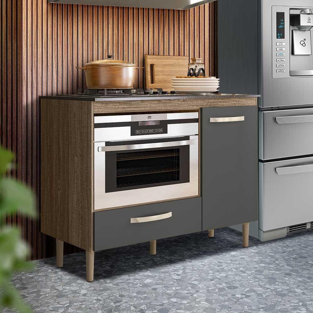 Balcão de Cozinha para Cooktop 4 Bocas e Forno - Flow Shop JM