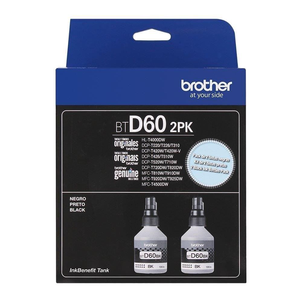 Refil de Tinta Brother BTD602PK 108ml Preto
