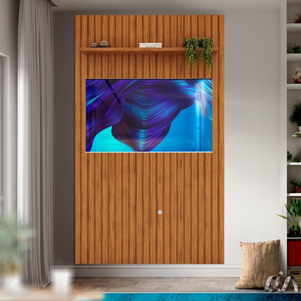 Painel Ripado para Sala TV até 60 Polegadas