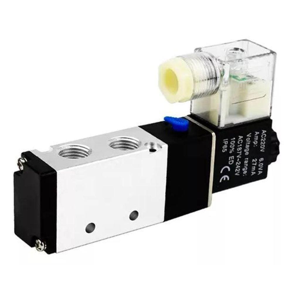 Válvula Pneumática Modelo 4V410-15 5/2 Vias 1/2 220V