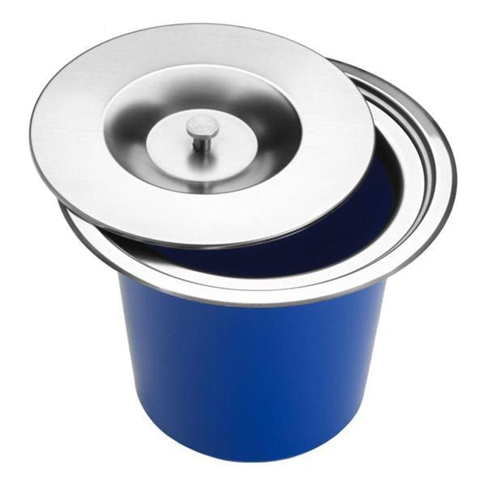 Lixeira De Embutir Inox 5L