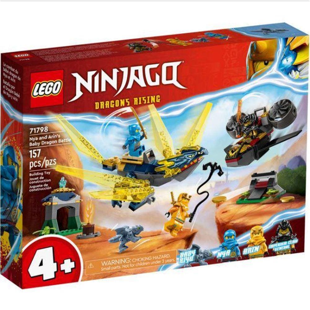Conjunto De Batalha Do Dragão Bebê De Nya E Arin Lego 71798