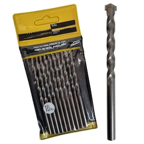 Broca Parede Eda Profissional 6mm Vídea Metal Duro - 10uds
