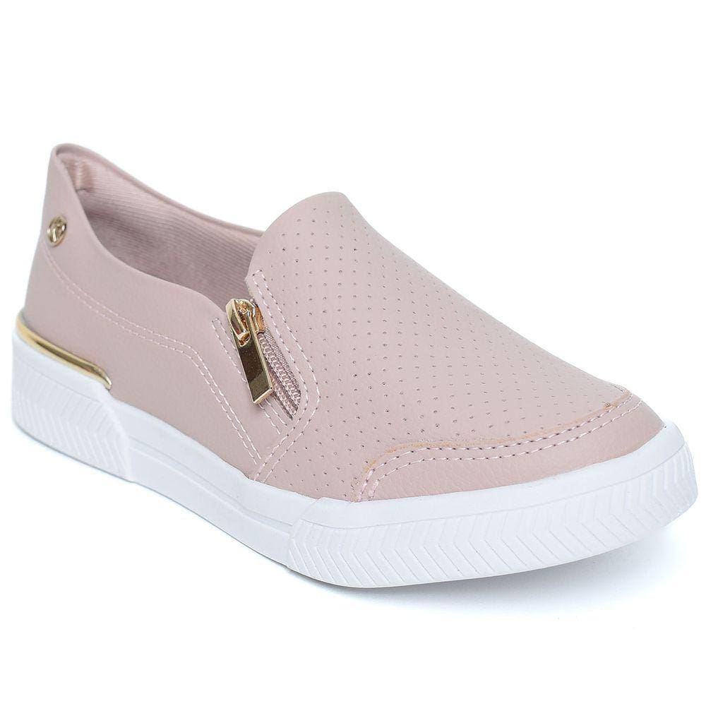 Tênis Kolosh Zíper Lateral Feminino - Rosa