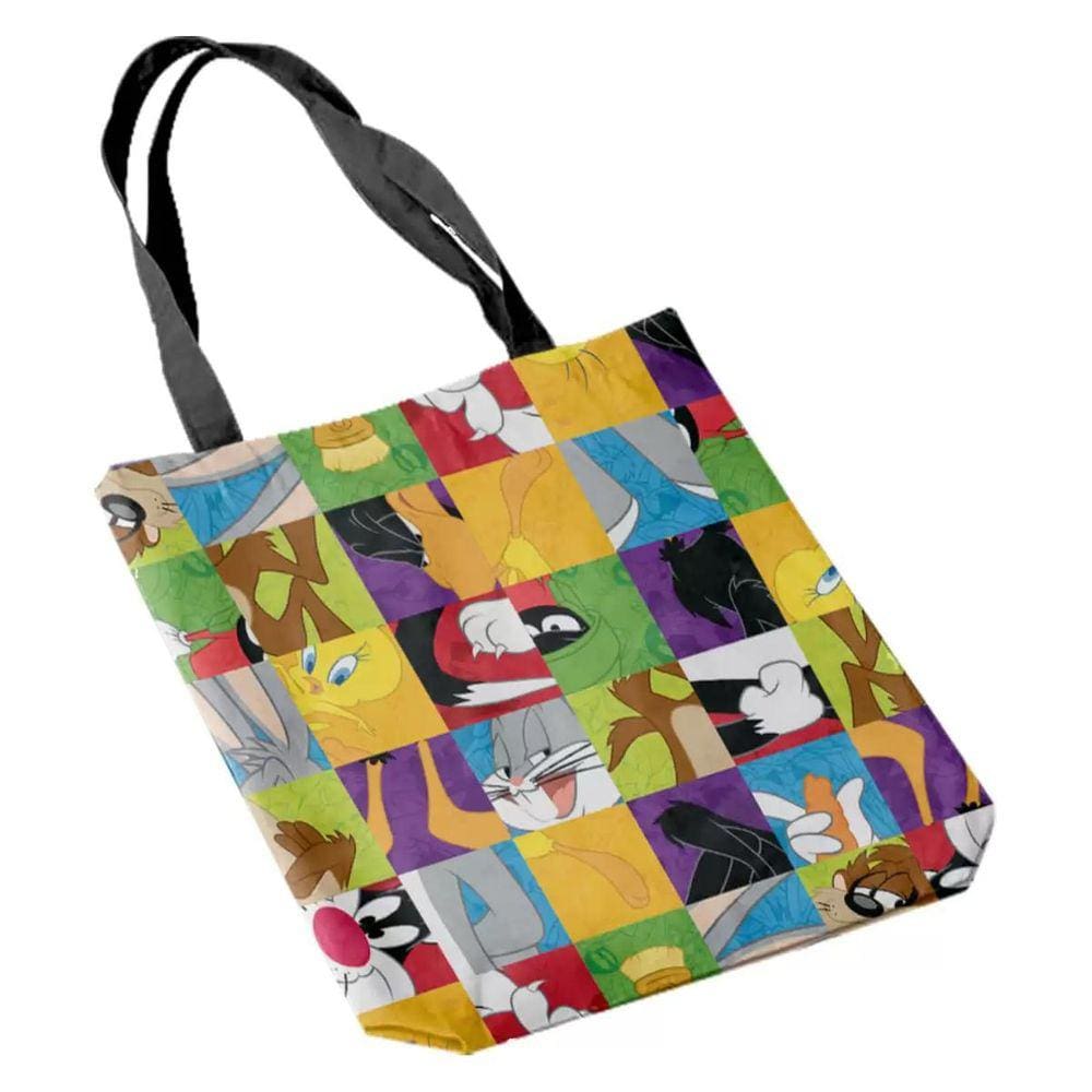 Sacola Ecobag Oficial Turma Looney Tunes 38X42Cm