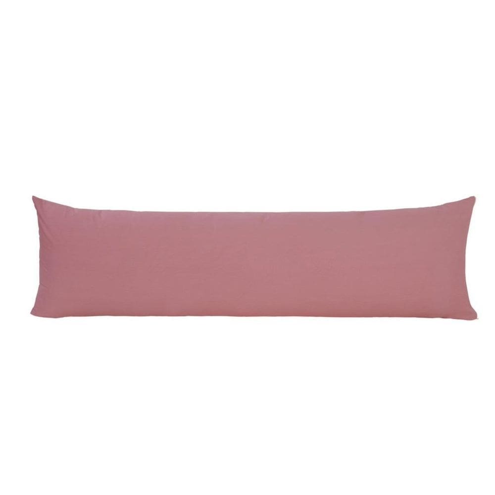 Fronha Avulsa Poliéster Hug Colors 40x130cm Rosa Lavive