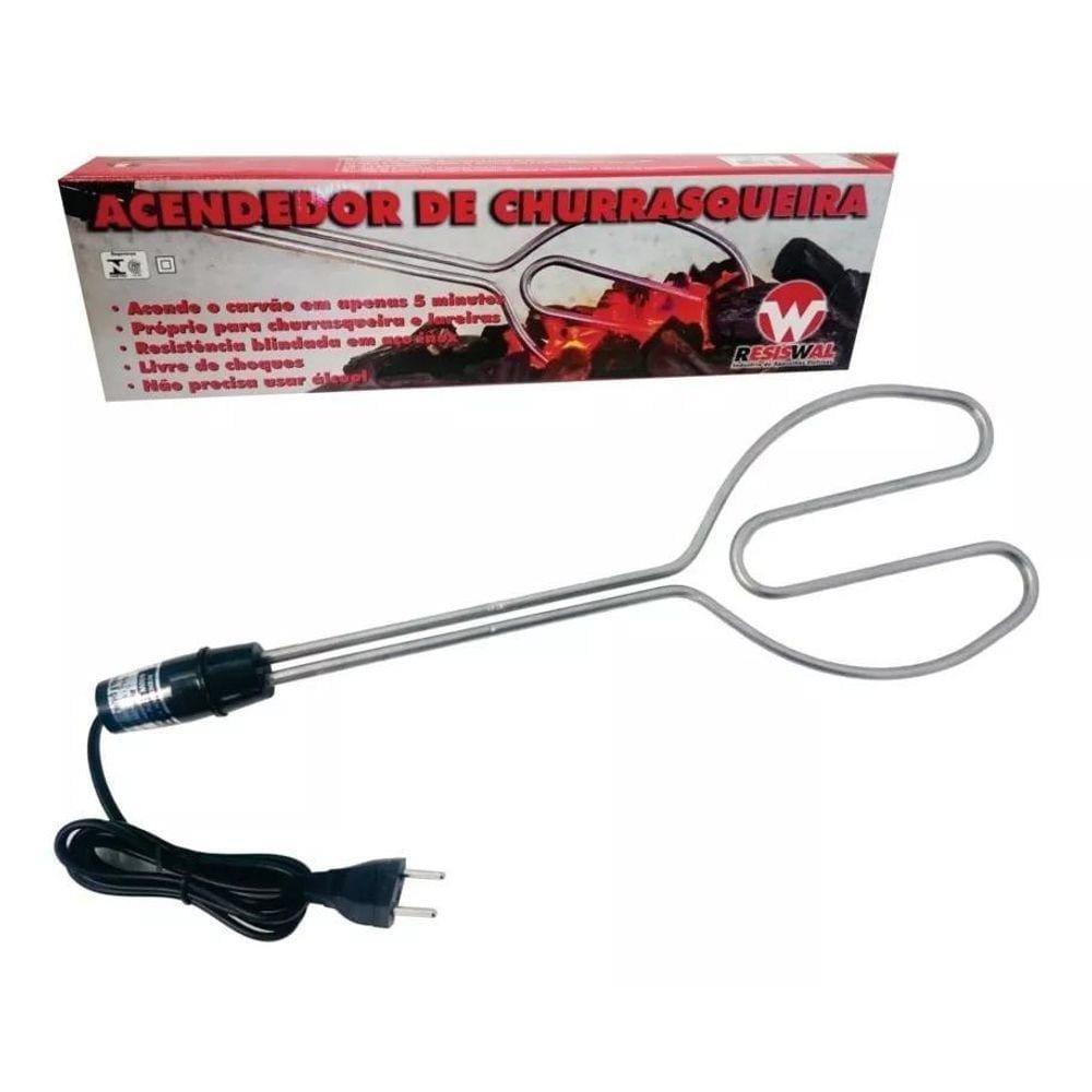 Kit 03 Un Acendedor Elétrico Para Churrasqueiras 800W 220V