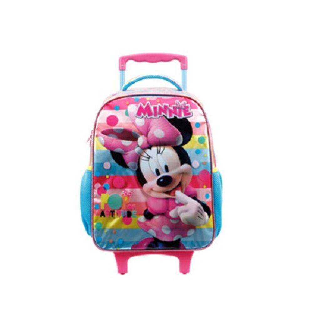 Mochila de Rodinhas 14 Pequena 35cm Minnie | Extra