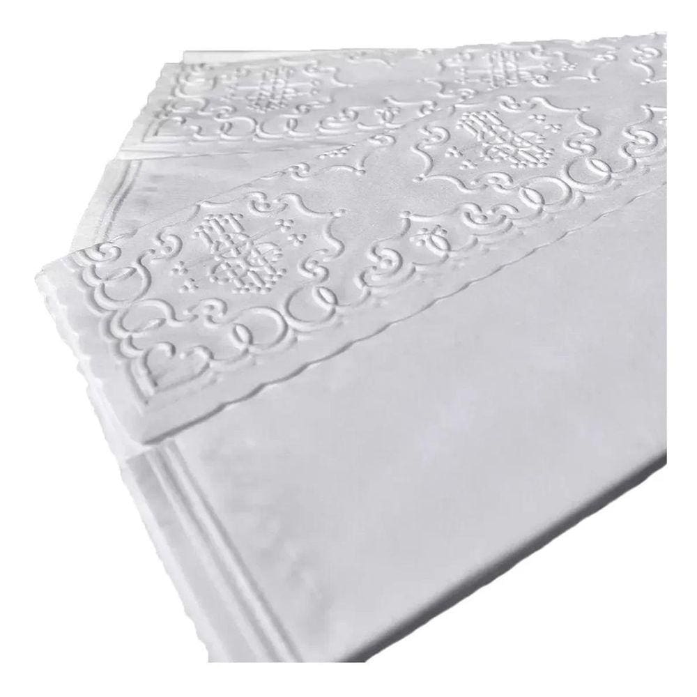 100 Toalhas Papel Lavabo Banheiro Relevo Trevo Casamento