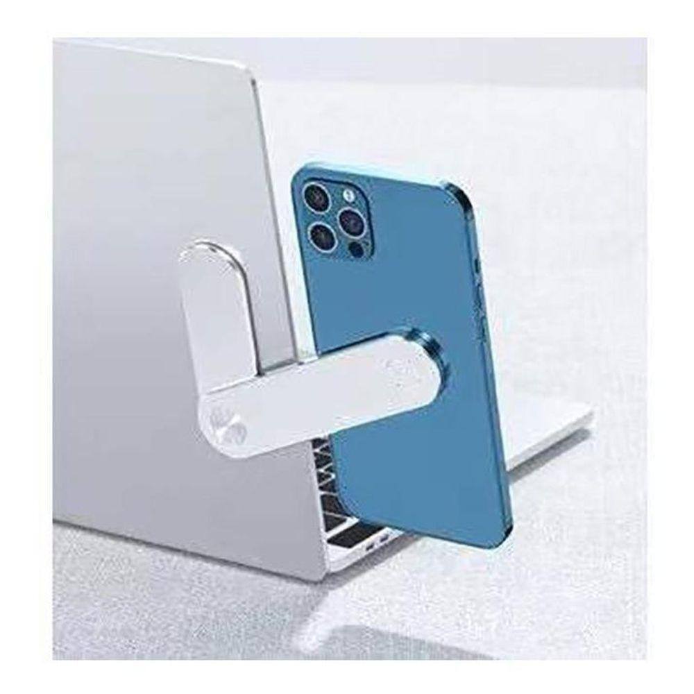 Suporte Celular Inox Magnético p/ Notebook 12x3cm