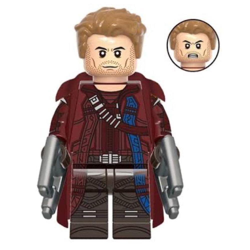 Boneco Blocos De Montar Star Lord Gun Guardiões Da Galáxia