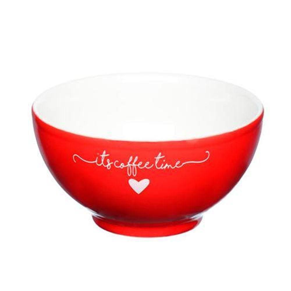 Bowl Em Porcelana Lamour Vermelho 440 Ml