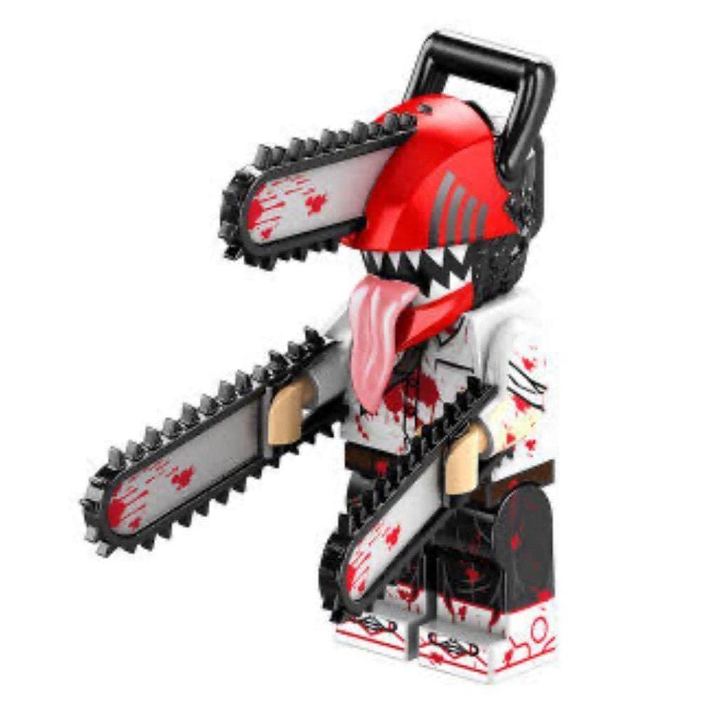 Boneco Blocos De Montar Chainsaw Man Mangá