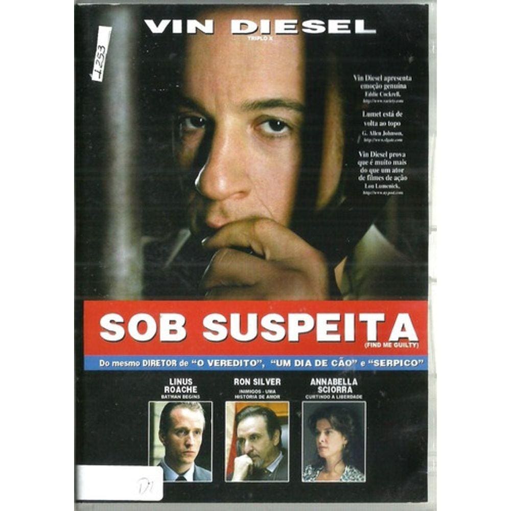 DVD Sob Suspeita - NBO FILMES