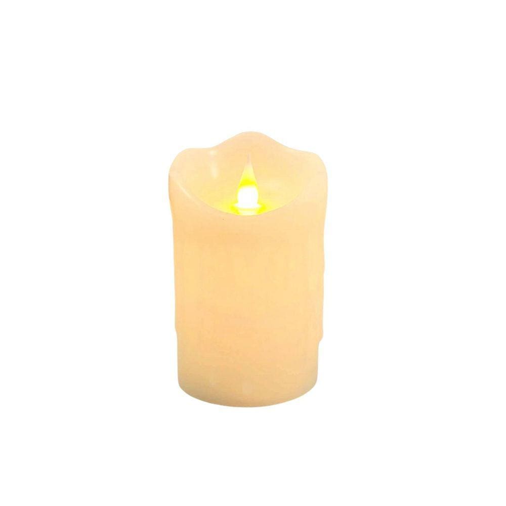 Vela De Led Flame Chama Viva 12X7Cm Decoração