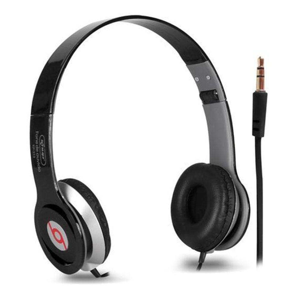 Headphone Fone De Ouvido Com Fio Estéreo Dobrável Celular