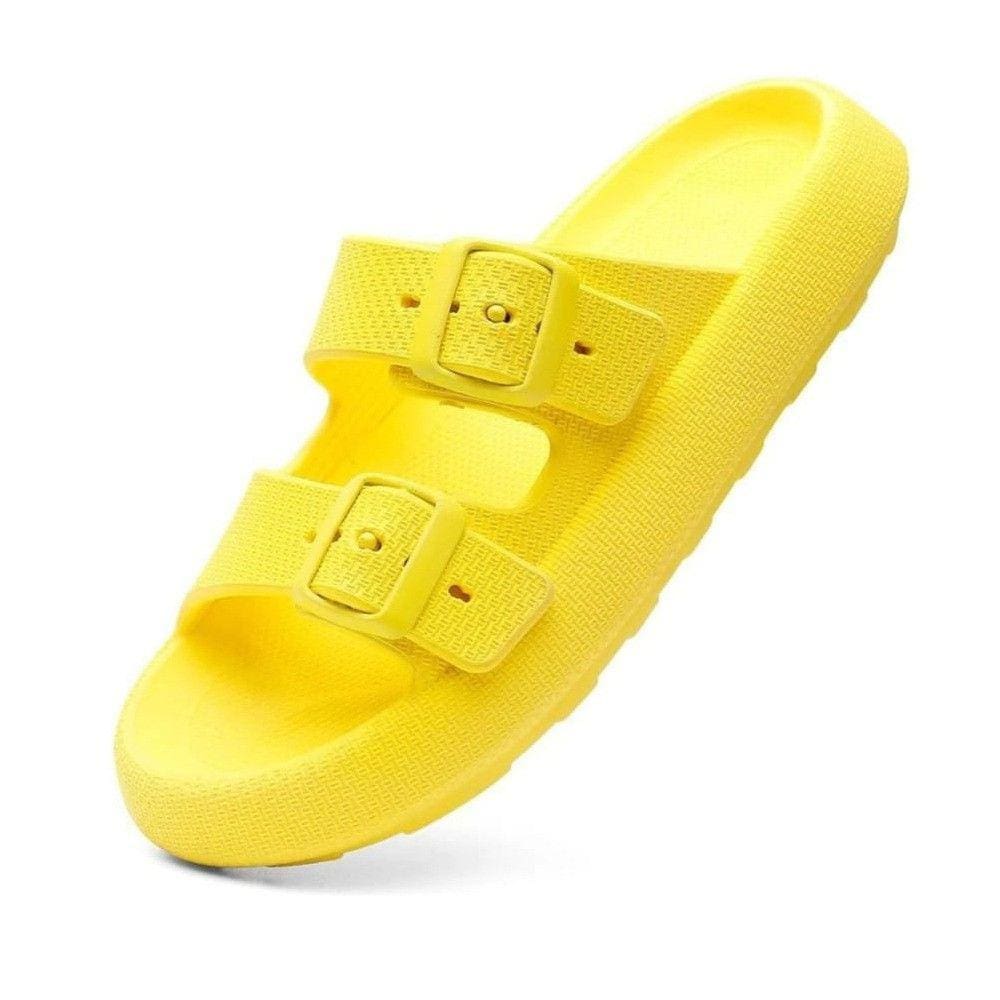 Chinelo Nuvem Slide Feminino Fivela Com Regulagem Sola Microexpandida Confortavel e Resistente