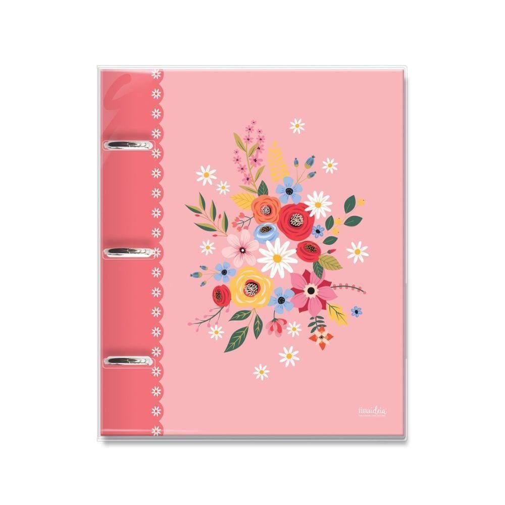 Caderno capa dura 3 argolas 12 divisórias -