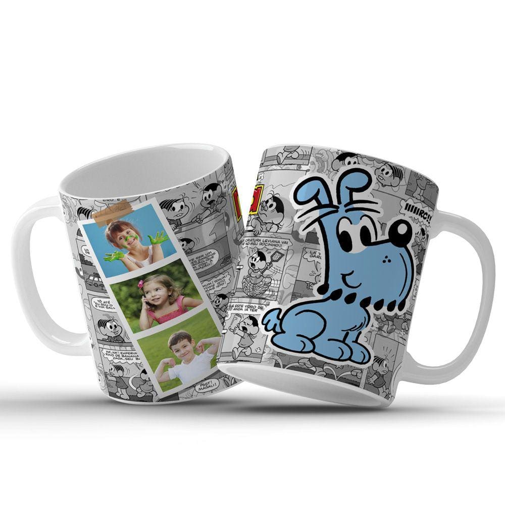 Caneca Turma da Monica Personalizada em Cerâmica 325ML