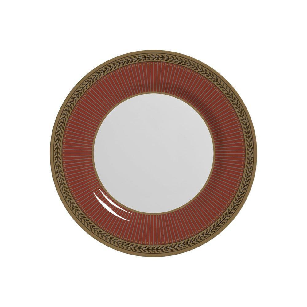 Conjunto Com 6 Pratos De Sobremesa Celebrate Vermelho 21Cm