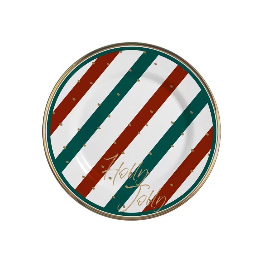 Pratos Sobremesa Cerâmica Feldspática Branca 21cm