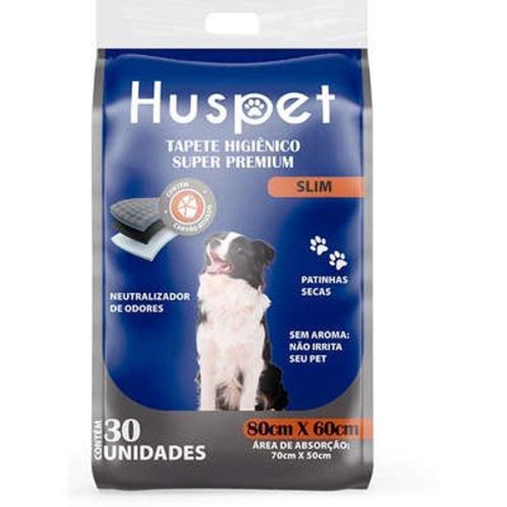Tapete Higiênico Super Premium Carvão Ativado Huspet 30