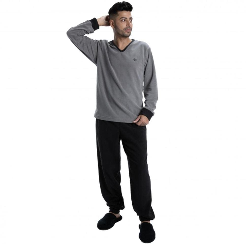 Pijama Masculino em Microsoft Liso