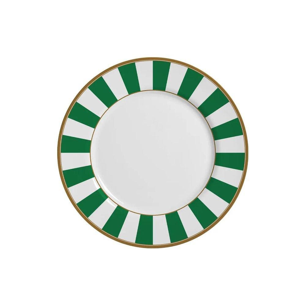 Prato Sobremesa Cerâmica Branca 21cm - Jogo 6