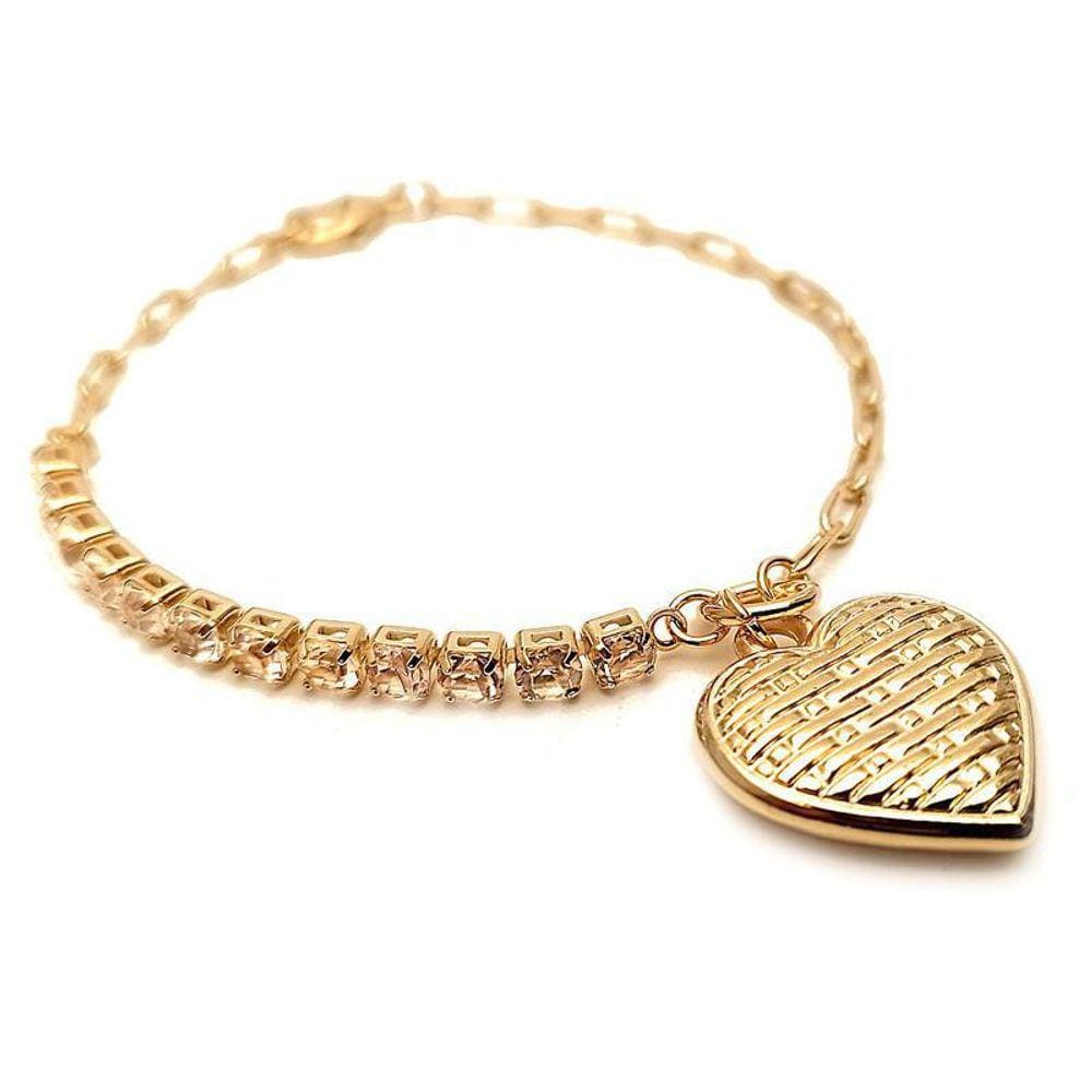Pulseira Coração 18Cm Regulavel